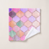 Marokkaanse Tegel Pattern Bath Towel Set Bad Handdoek (Wasdoekje)