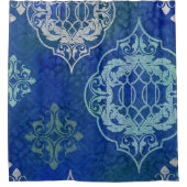 Marokkaanse Tegel Pattern Moderne Global Style Chi Douchegordijn (Voorkant)