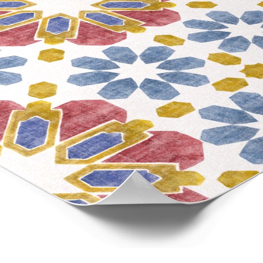 Marokkaanse tegel poster (Hoek)