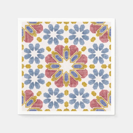 Marokkaanse tegel servet (Voorkant)