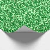 Marokkaanse tegel - smaragdgroen cadeaupapier (Hoek)
