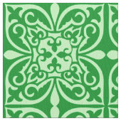 Marokkaanse tegel - smaragdgroen stof (Close Up)