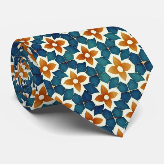 Marokkaanse tegel stropdas (Opgerold)