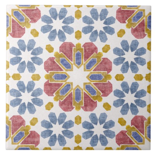 Marokkaanse tegel tegeltje (Voorkant)