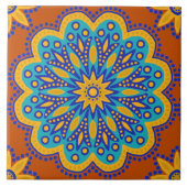 Marokkaanse tegel tegeltje (Voorkant)