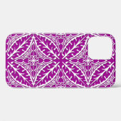 Marokkaanse tegels - amethyst paars en wit Case-Mate iPhone case (Achterkant (horizontaal))