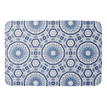 Marokkaanse tegels, blauwe tegel, All-Over Print