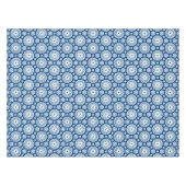 Marokkaanse tegels, blauwe tegel, All-Over Print Tafelkleed (Voorkant (Horizontaal))