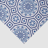 Marokkaanse tegels, blauwe tegel, All-Over Print Tissuepapier (Detail)