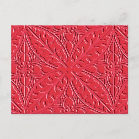 Marokkaanse tegels - cinnaber red briefkaart (Voorkant)