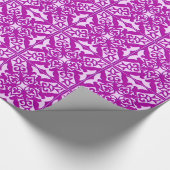 Marokkaanse tegels - diepe orchidee en roze cadeaupapier (Hoek)