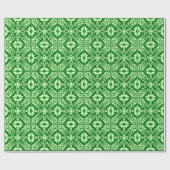 Marokkaanse tegels - donkerdengroen cadeaupapier (Vlak)