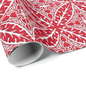 Marokkaanse tegels - donkerrood en wit cadeaupapier (Rol Hoek)