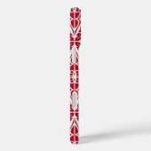 Marokkaanse tegels - donkerrood en wit Case-Mate iPhone case (Achterkant / Rechts)