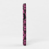 Marokkaanse tegels - fuchsia roze en zwart Case-Mate iPhone case (Achterkant/rechts)