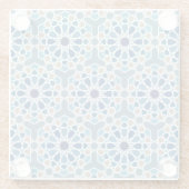 Marokkaanse tegels glazen onderzetter (Achterkant)