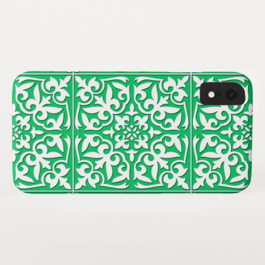 Marokkaanse tegels - groen en wit jade Case-Mate iPhone case (Achterkant (horizontaal))