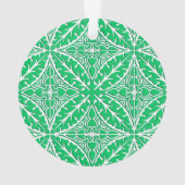 Marokkaanse tegels - groen en wit jade ornament (achterkant)