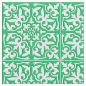 Marokkaanse tegels - groen en wit jade stof (Close Up)