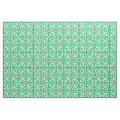 Marokkaanse tegels - groen en wit jade stof (Fat Quarter)