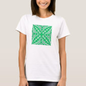 Marokkaanse tegels - groen en wit jade t-shirt (Voorkant)