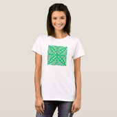 Marokkaanse tegels - groen en wit jade t-shirt (Voorkant volledig)
