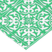 Marokkaanse tegels - groen en wit jade tafelkleed (Gekanteld)