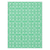 Marokkaanse tegels - groen en wit jade tafelkleed (Voorkant)