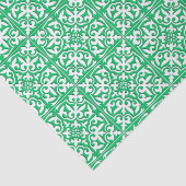 Marokkaanse tegels - groen en wit jade tissuepapier (Detail)