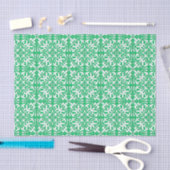 Marokkaanse tegels - groen en wit jade tissuepapier (Craft)
