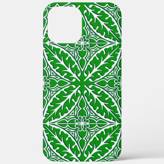 Marokkaanse tegels - groene en witte smaragdvis Case-Mate iPhone case (Achterkant)