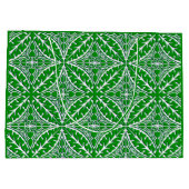 Marokkaanse tegels - groene en witte smaragdvis groot cadeauzakje (Achterkant)