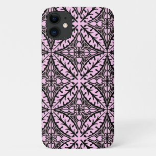 Marokkaanse tegels - ijsroze en zwart Case-Mate iPhone case