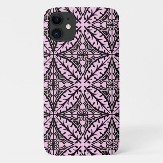 Marokkaanse tegels - ijsroze en zwart Case-Mate iPhone case (Achterkant)