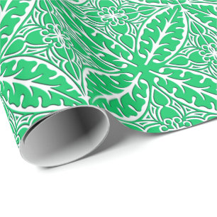 Marokkaanse tegels - jade groen en wit cadeaupapier