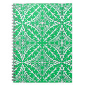 Marokkaanse tegels - jade groen en wit notitieboek (Voorkant)