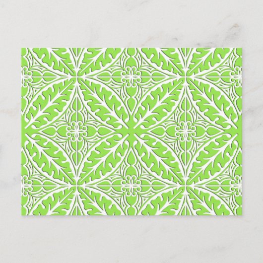 Marokkaanse tegels - kalkgroen en wit briefkaart (Voorkant)