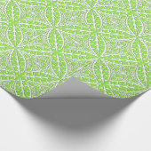 Marokkaanse tegels - kalkgroen en wit cadeaupapier (Hoek)