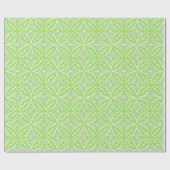 Marokkaanse tegels - kalkgroen en wit cadeaupapier (Vlak)