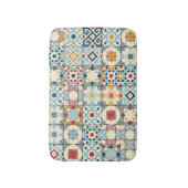 Marokkaanse tegels, kleurrijk naadloos patroon. badmat (Voorkant Verticaal)