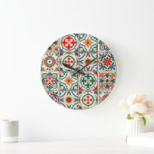 Marokkaanse Tegels: kleurrijk naadloos patroon. Grote Klok (Huis)