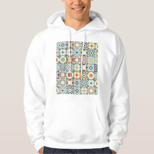 Marokkaanse tegels, kleurrijk naadloos patroon. hoodie