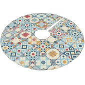 Marokkaanse tegels, kleurrijk naadloos patroon. kerstboom rok (Gekanteld)