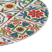 Marokkaanse Tegels: kleurrijk naadloos patroon. Snijplank (Hoek)