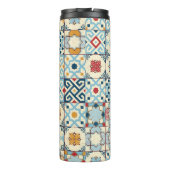 Marokkaanse tegels, kleurrijk naadloos patroon. thermosbeker (Achterkant)