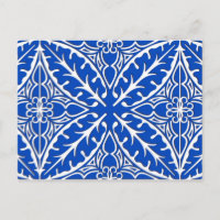 Marokkaanse tegels - kobalt blauw en wit