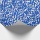 Marokkaanse tegels - kobalt blauw en wit cadeaupapier (Hoek)