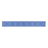 Marokkaanse tegels - kobalt blauw en wit grosgrain lint (Voorkant)
