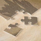 Marokkaanse tegels - kobalt blauw en wit legpuzzel (Zijkant)