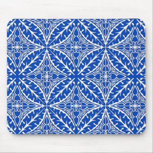 Marokkaanse tegels - kobalt blauw en wit muismat
